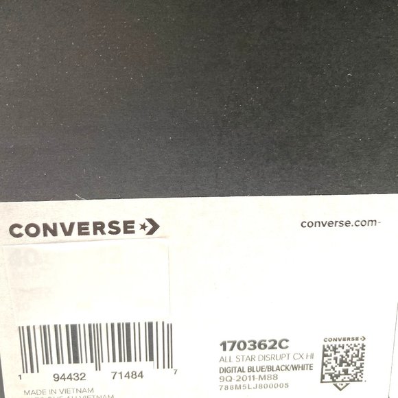 Converse Digital Terrain Disrupt CX High Top Blue Canvas Sneaker Men's 170362C - Picture 10 of 10